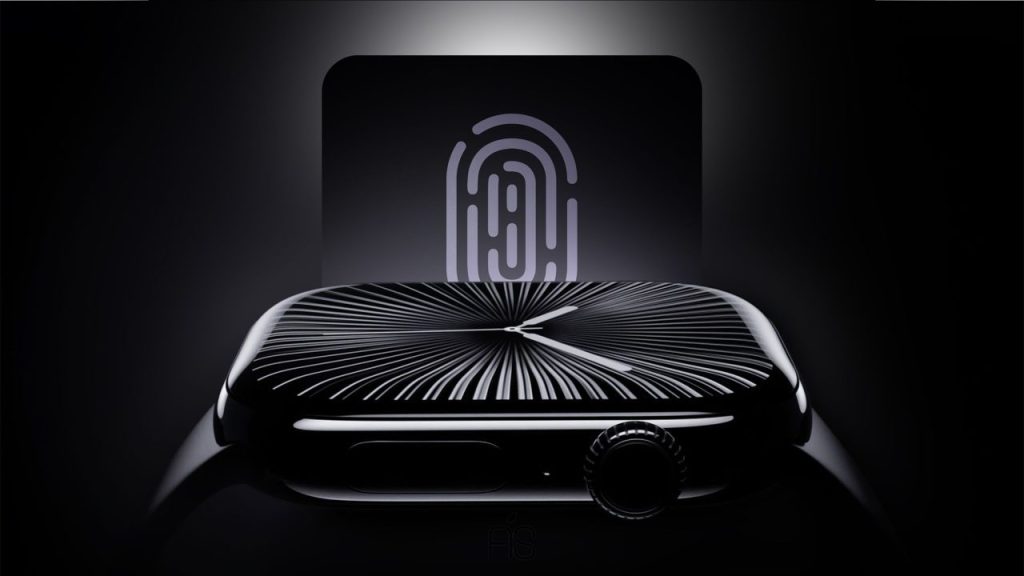ایده ای از قرارگیری احتمالی Touch ID در دکمه کناری اپل واچ