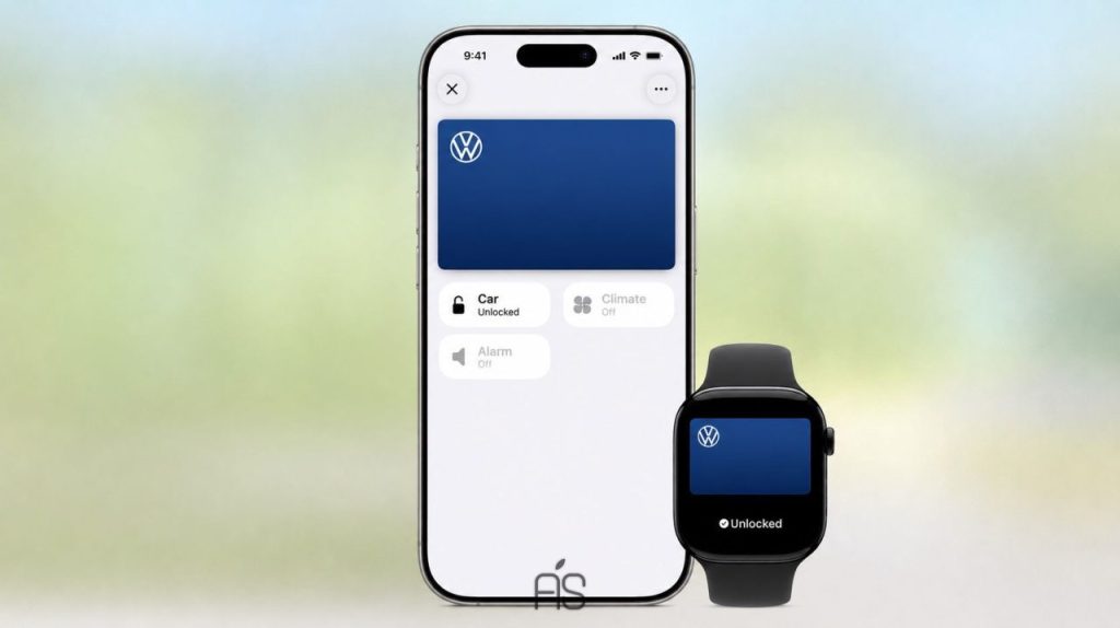 پشتیبانی احتمالی فولکس واگن از کلید دیجیتال Apple Wallet